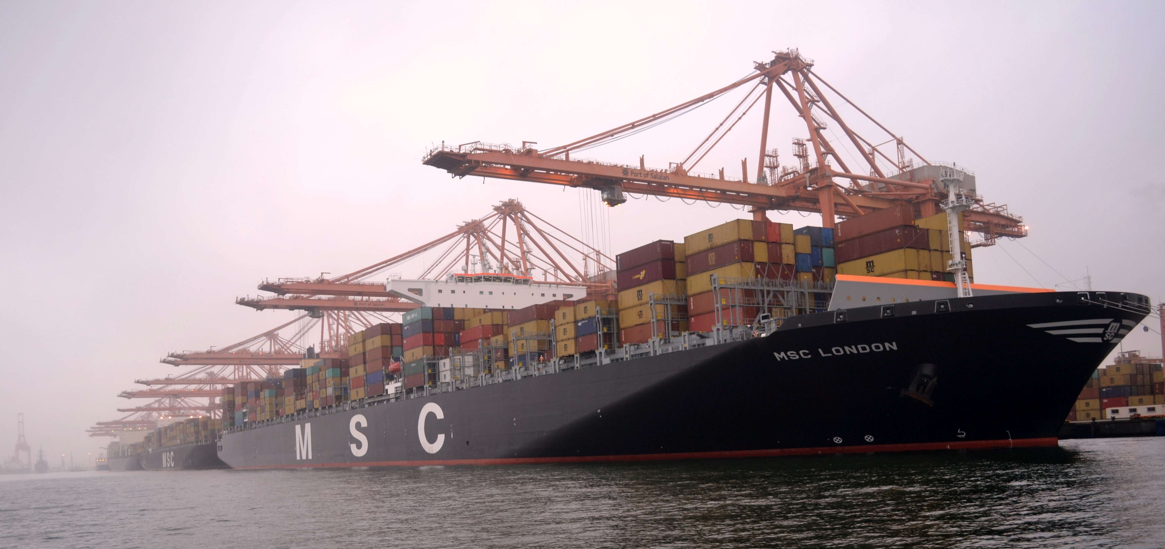 Salalah berths largest container ship