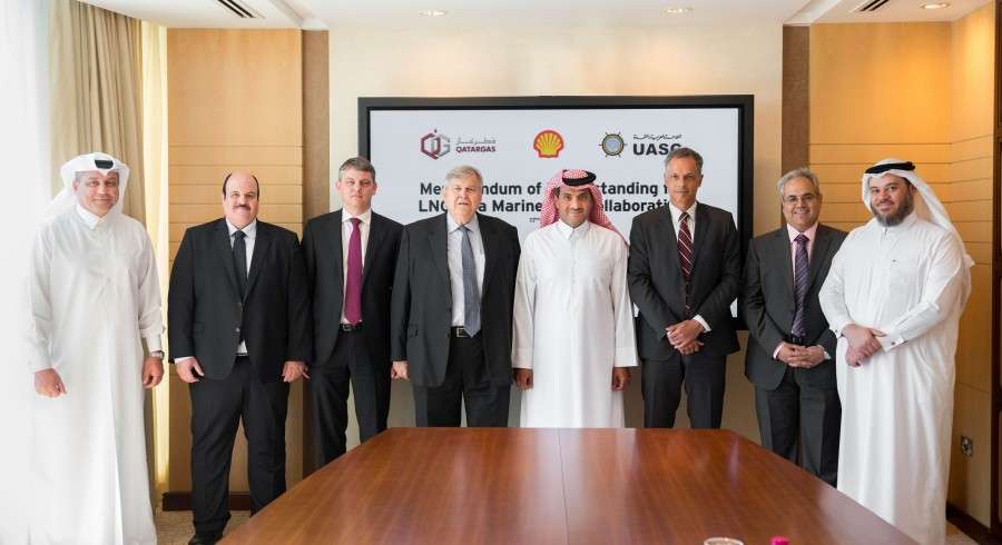 UASC partnership to lead the way with LNG fuel project UASC is teaming up with Qatargas and Shell to explore the development of LNG as a marine fuel in the Middle East region.