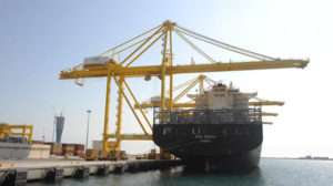 MSC Esthi, the first ship to be handled at fully operational Hamad Port