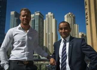President and CEO of Stena Bulk, Erik Hånell with Dubai office general manager, Aayush Giri