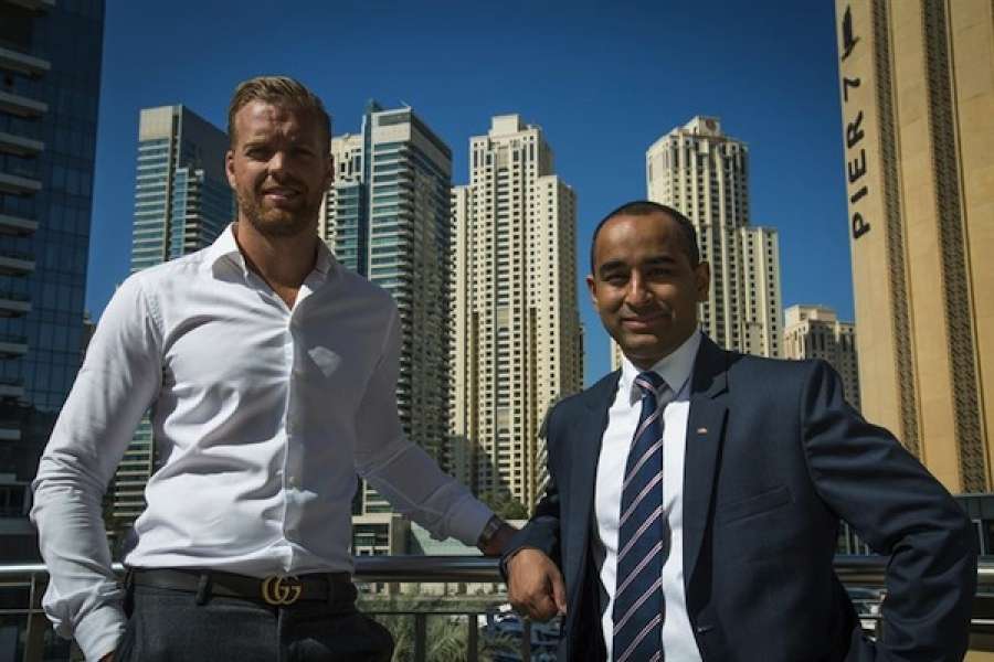 story-11-stena President and CEO of Stena Bulk, Erik Hånell with Dubai office general manager, Aayush Giri