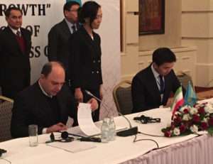 New joint venture agreement signed by executives of IRISL executives and KTZ Express