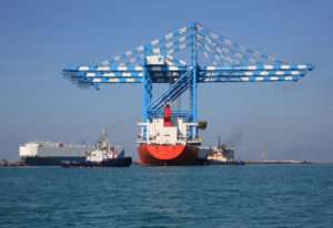 Khalifa Port receives three new cranes