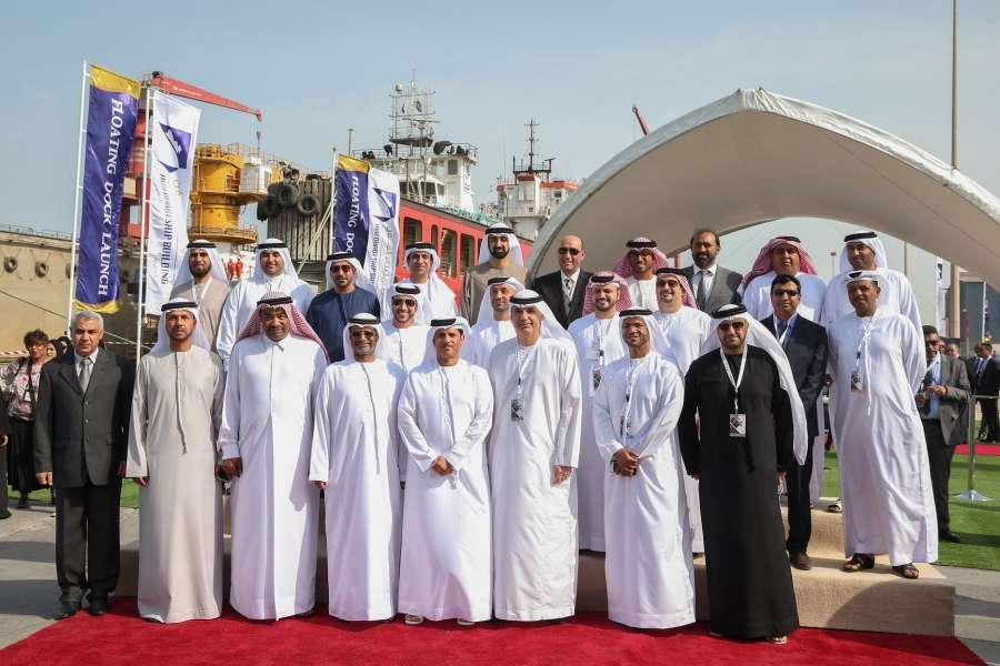 ADSB's floating dock has been officially inaugurated in a special ceremony
