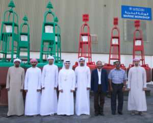 The first cohort to attend the Safeen IALA trading course at Abu Dhabi Ports’ marine workshops