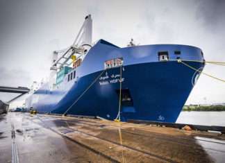 Bahri's ro-ro container ships call regularly in Houston