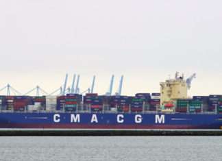 CMA CGM Uruguay was the first Ocean Alliance ship to call at Hamad Port