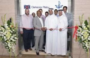 Essam Bella and Amer Ali officially open the new Clarkson Plato office in Dubai
