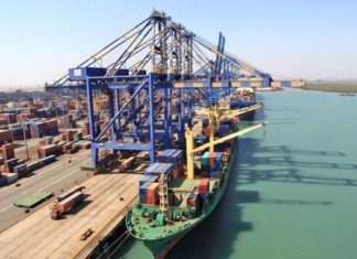 A computer generated impression of APSEZ's transshipment terminal in Vizhinjam port