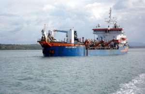 Volvox Delta, one of two Van Oord dredgers that will be deployed to dredge at Kandla port