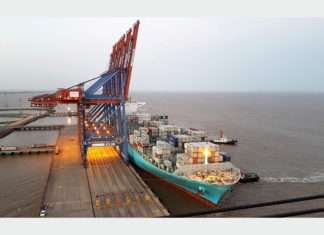 Maersk Gibraltar alongside at Pipavav