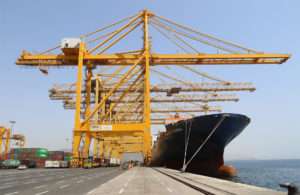 CMA CGM Virginia making its maiden call at Khorfakkan