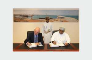 SEZAD officials signing the construction agreement with Boskalis Westminster