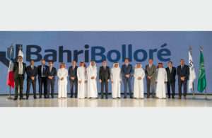 Executives from Bahri and Bolloré gather to mark the establishment of the new logistics joint venture