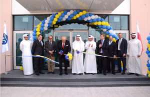 The ribbon cutting ceremony during the opening of GAC Bahrain’s new warehouse and office building