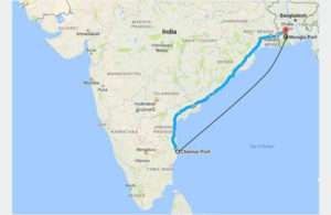 The new ro-ro route between India and Bangladesh is expected to reduce traffic congestion