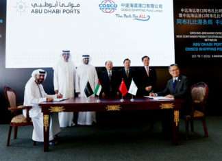 The ground-breaking ceremony for the new CSP facility at Khalifa Port