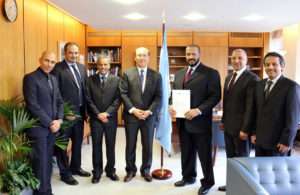 Ki Tack Lim, Secretary General IMO and H.E. Sheikh Talal Al Khaled Al Sabah, CEO, KOTC