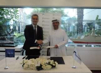 Dr. Khaled Al Mazrouei, chief executive of ADSB, and Leo Pantazopoulos, Rolls-Royce’s senior vice president, Asia and Middle East, signed a supply chain Memorandum of Understanding this January