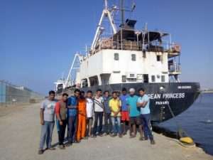 The members of the crew of Aegean Princess were stranded in Ajman for 17 months before recently returning home