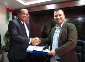 Prakash Kumar, general manager, Nico International and Ahmet Arif Cellini, Dragon Marine