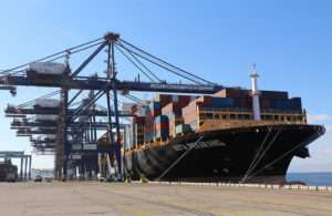 Kota Pekarang making its maiden voyage for PIL into Aqaba port
