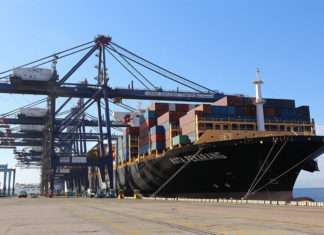 Kota Pekarang making its maiden voyage for PIL into Aqaba port