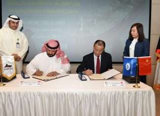 KOTC's chief executive, H.E. Sheikh Talal Khaled Al-Ahmad Al-Sabah, signed the latest VLCC tanker contract with BSHIC's chairman. KPC's chief executive, Nezar Al-Adasni, also attended the signing ceremony