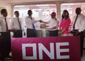 ONE’s EC5 service recently made its maiden call into Colombo Image Alt Text:ONE’s EC5 service recently made its maiden call into Colombo