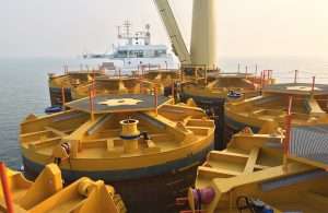 Jumbo Javelin delivering piles for the new LNG terminal in the Bay of Bengal