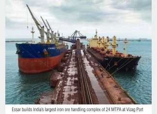 Essar has built India’s largest iron ore handling complex at Vizag
