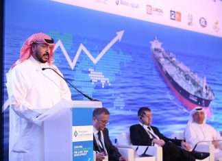 H.E. Sheikh Talal Al Khaled Al Sabah, chief executive, KOTC delivering the keynote speech at The Maritime Standard Tanker Conference 2017