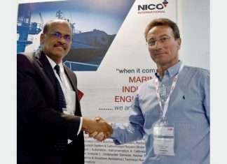 Prakash Kumar, General Manager, Nico International, with Antonio Trani, General Manager of Teknoship