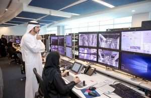 H.H Sheikh Hamdan met Emirati women working in the DP World Central Control Room at Jebel Ali port
