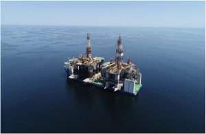 The two huge rigs on their way to Duqm port, where they were successfully offloaded