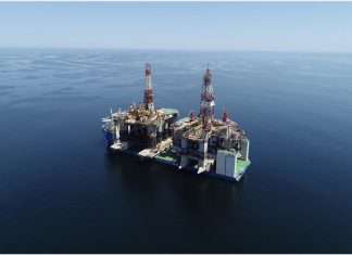 The two huge rigs on their way to Duqm port, where they were successfully offloaded