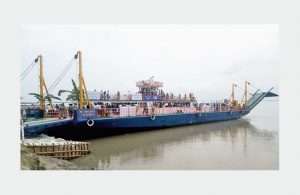 The ro-ro vessel Bhupen Hazarika will reduce journey times for trucks and passengers to Majuli Island in Assam