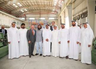 Group photo taken at the official opening of Albwardy Damen’s new yard at DMC