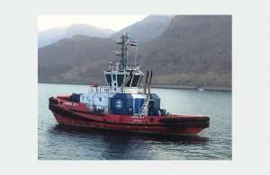 One of the two new Rotortugs that Kotug has deployed to service the SUMED contract