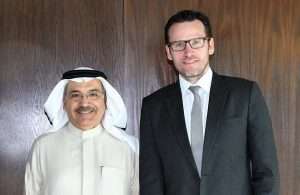 NOGA general manager, oil and gas affairs, Jassim al Shirawi, and ASRY business development manager, Arran Dall