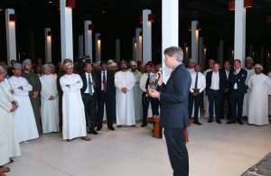 Sohar Port chief executive, Mark Geilenkirchen, presenting a review of 2018 at a special event, which also marked the port’s 15 years in operation