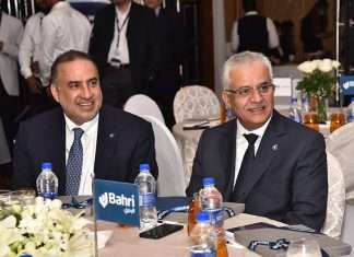 Abdullah Aldubaikhi, Chief Executive of Bahri and Ahmed Al-Ghaith, President of Bahri Logistics at the Mumbai gala dinner