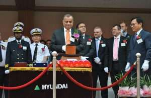 Tristar Group CEO, Eugene Mayne, at the signing ceremony in South Korea