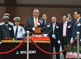 Tristar Group CEO, Eugene Mayne, at the signing ceremony in South Korea
