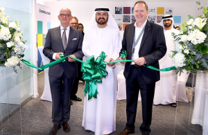 Mohammed Al Muallem, CEO and Managing Director of DP World, UAE Region, overseeing the inauguration of the new office