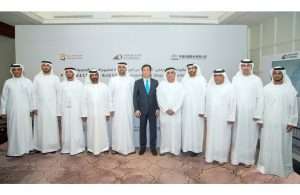 Etihad Rail has signed a contract to build sections of a new freight railway connecting ports in Abu Dhabi and Dubai