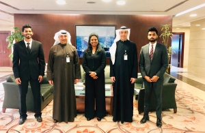Lukoil and KOTC executives at the contract signing in Kuwait
