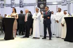 Executives from Gallega, ADP and Kizad at the opening ceremony for the new logistics facility