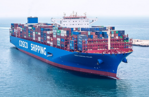 Cosco Shipping Solar is the largest container vessel to call at a Saudi port to date