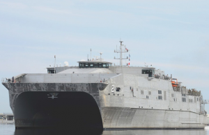 USNS Choctaw County, which was recently drydocked at Duqm